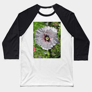 Lilac Poppy Baseball T-Shirt